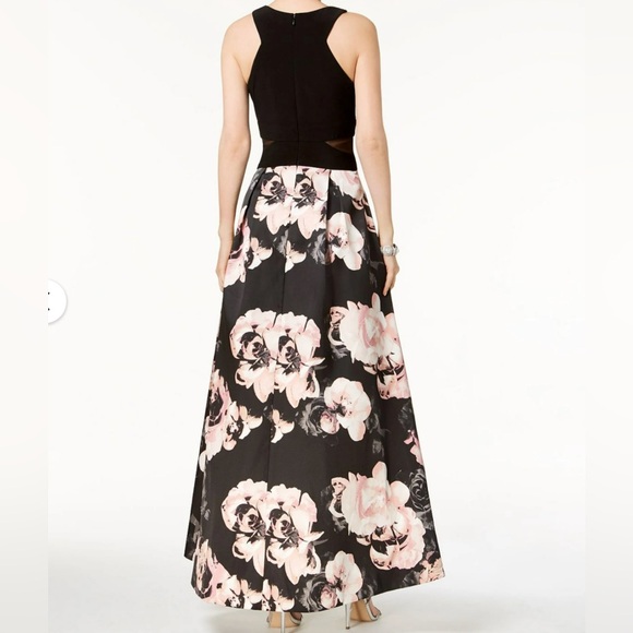 X by Xscape High Low Floral Halter Dress SZ 14 new with tags! - Picture 2 of 12